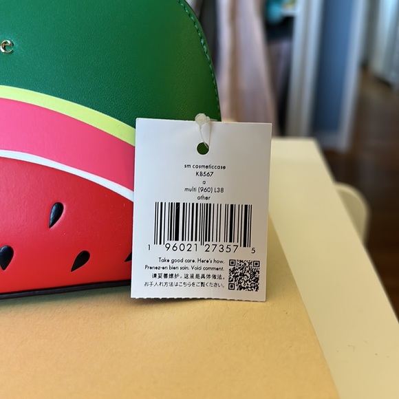 NWT Kate Spade Watermelon Cosmetic Bag - Picture 5 of 5